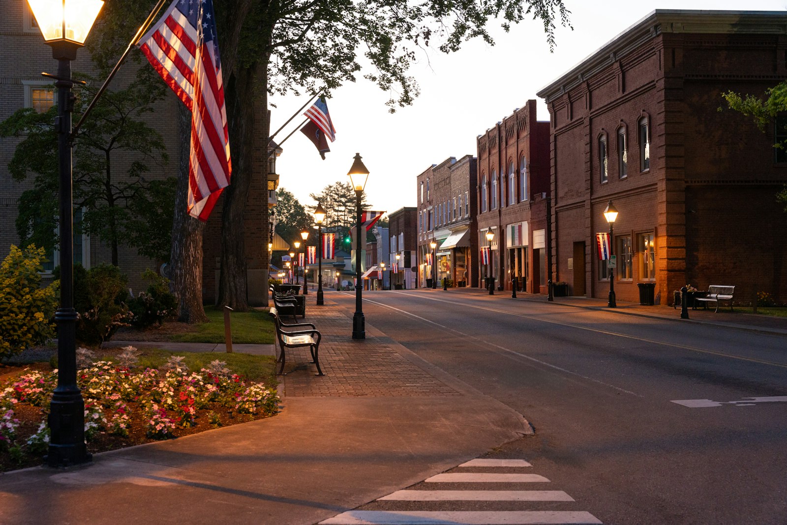 Weatherford, Texas small town street